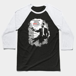 Malcolm X Street art Baseball T-Shirt